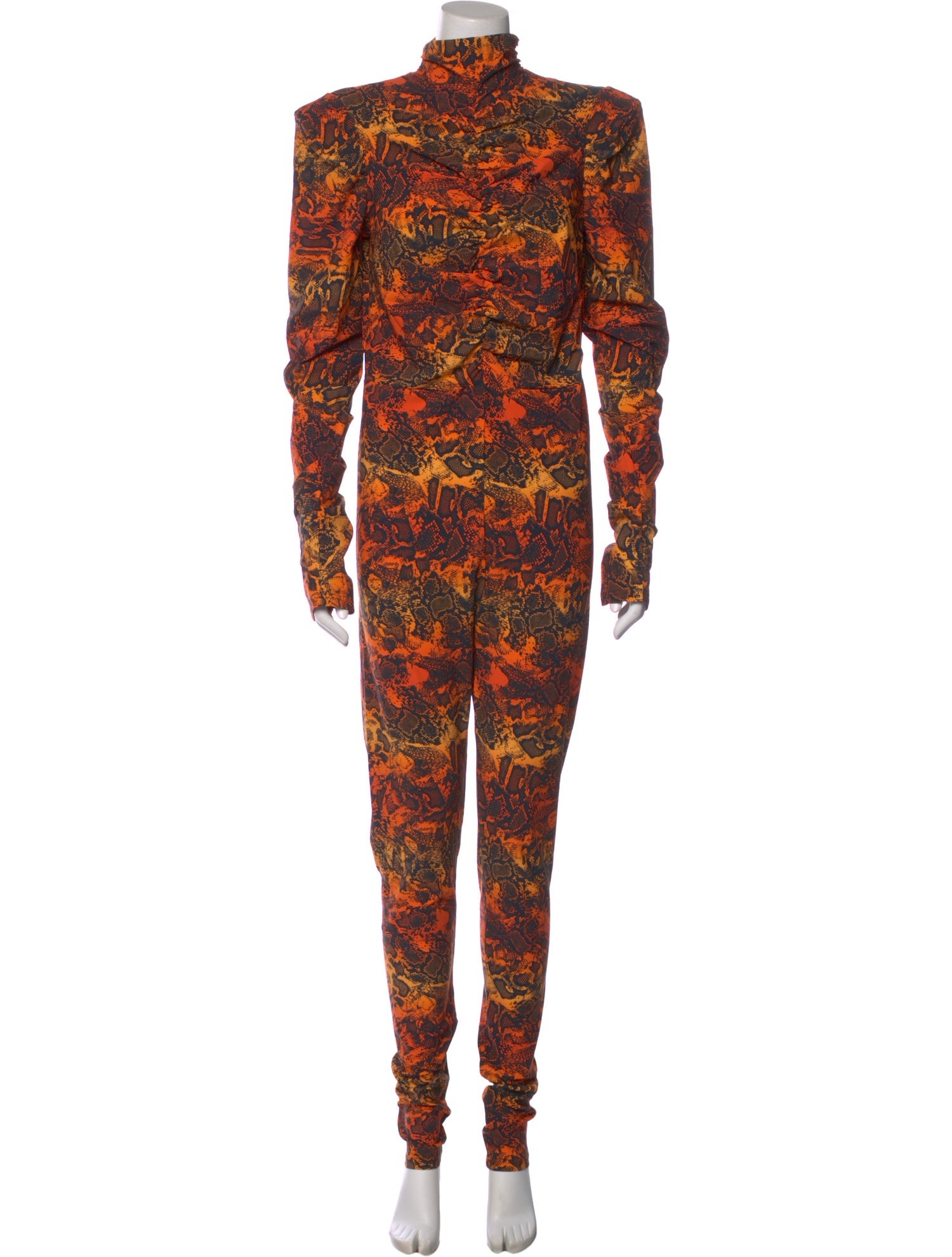 Marcell Von Berlin Paisley Print Mock Neck Jumpsuit w/ Tags