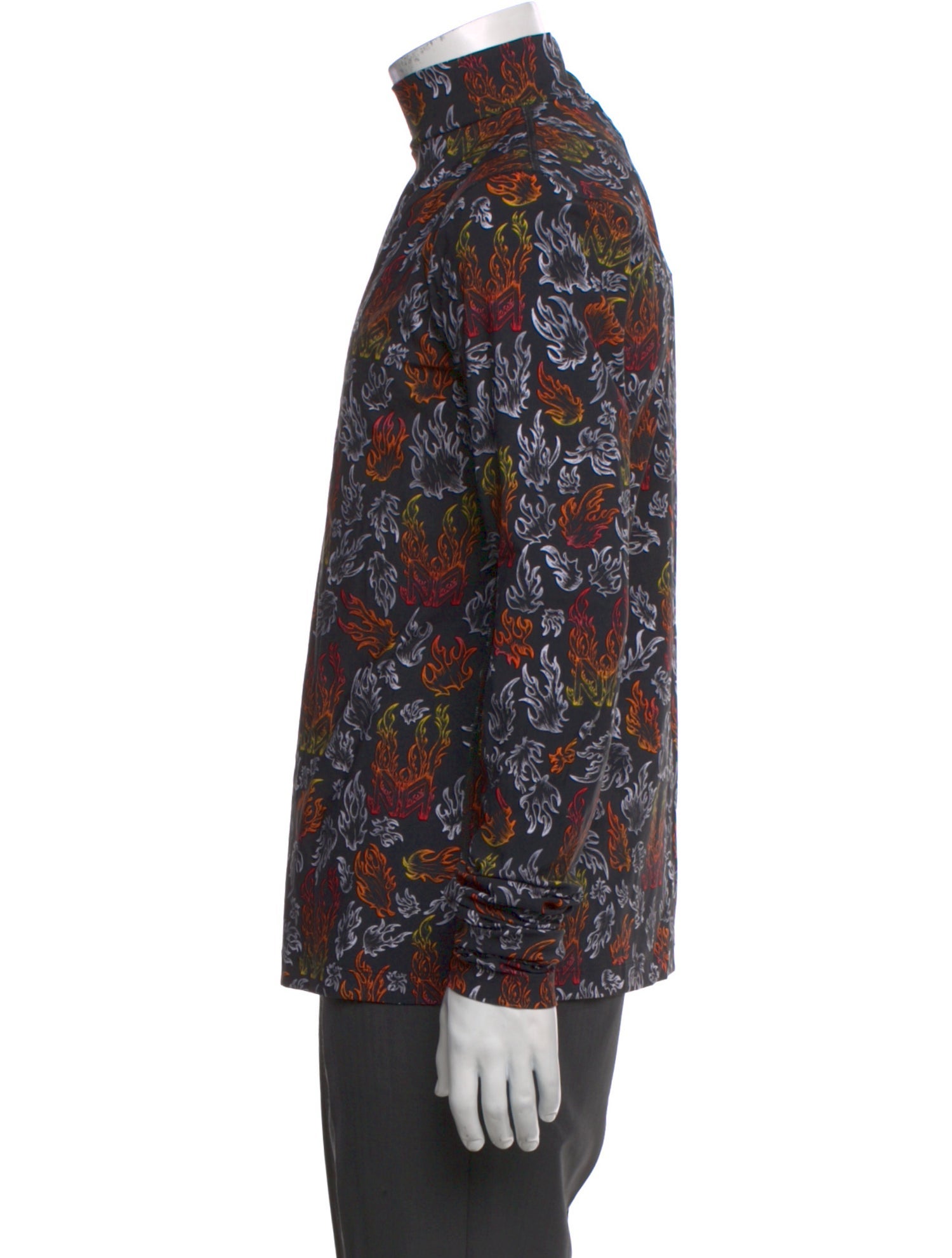 Marcell Von Berlin Printed Turtleneck Henley w/ Tags