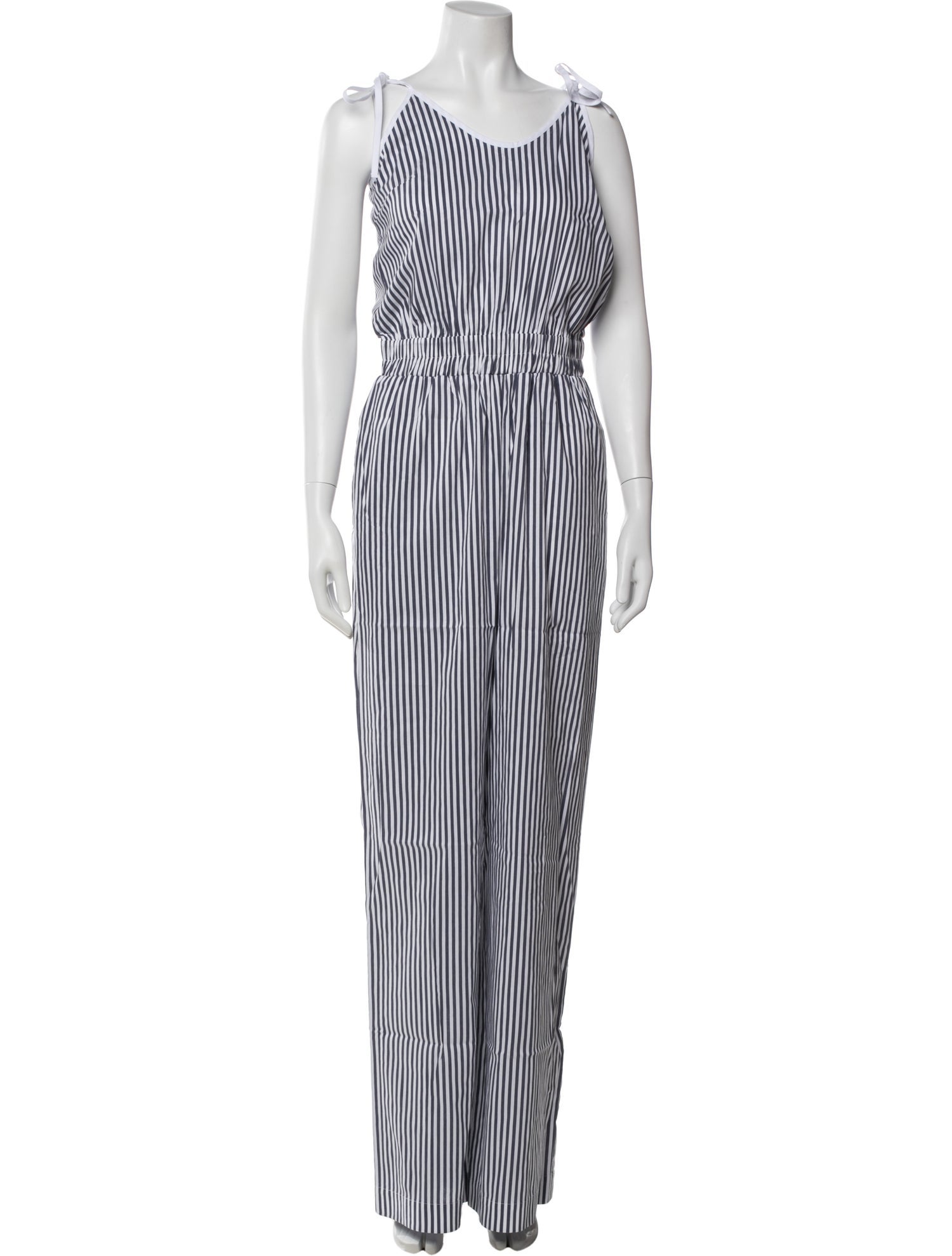 Marcell Von Berlin Striped Scoop Neck Jumpsuit w/ Tags