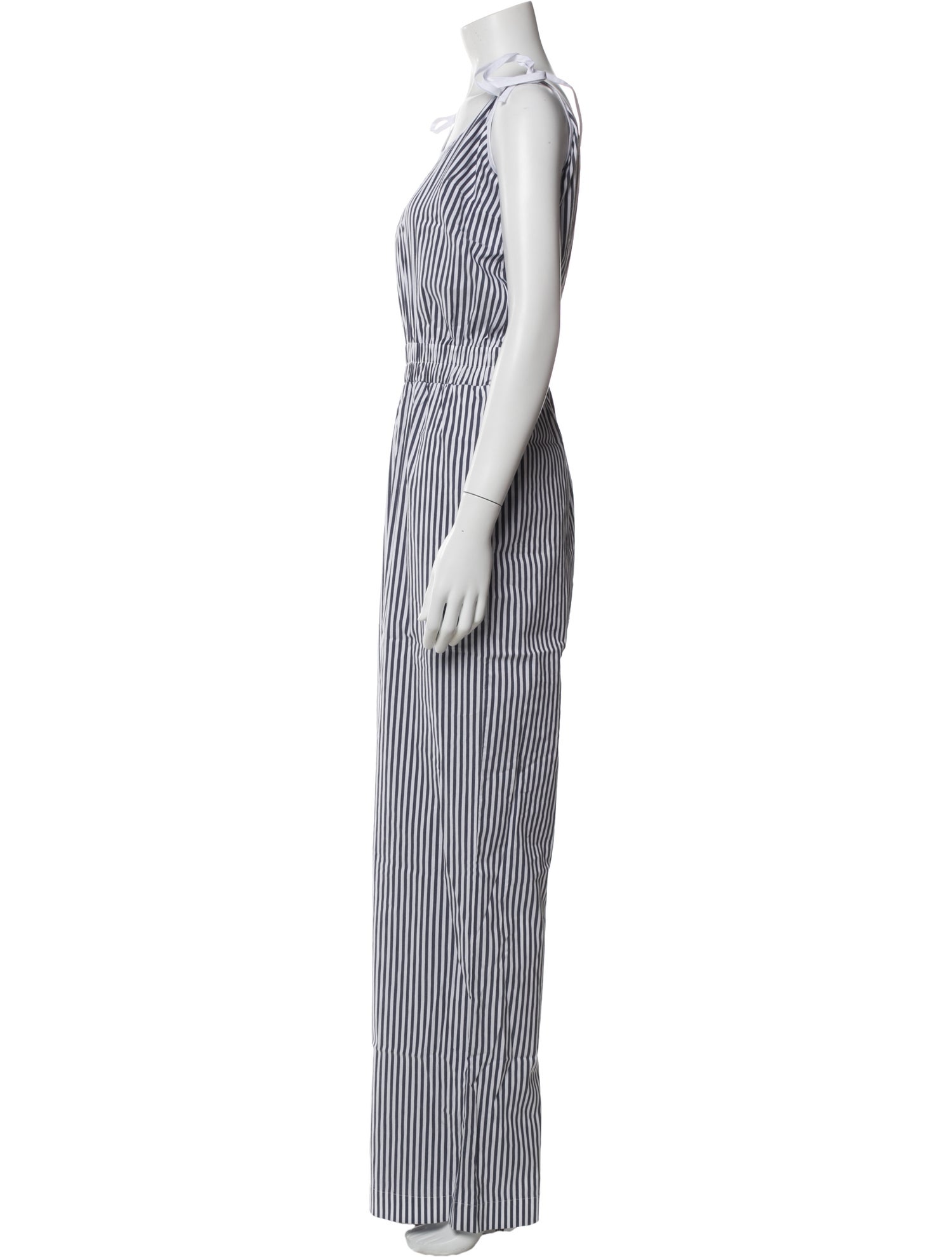Marcell Von Berlin Striped Scoop Neck Jumpsuit w/ Tags