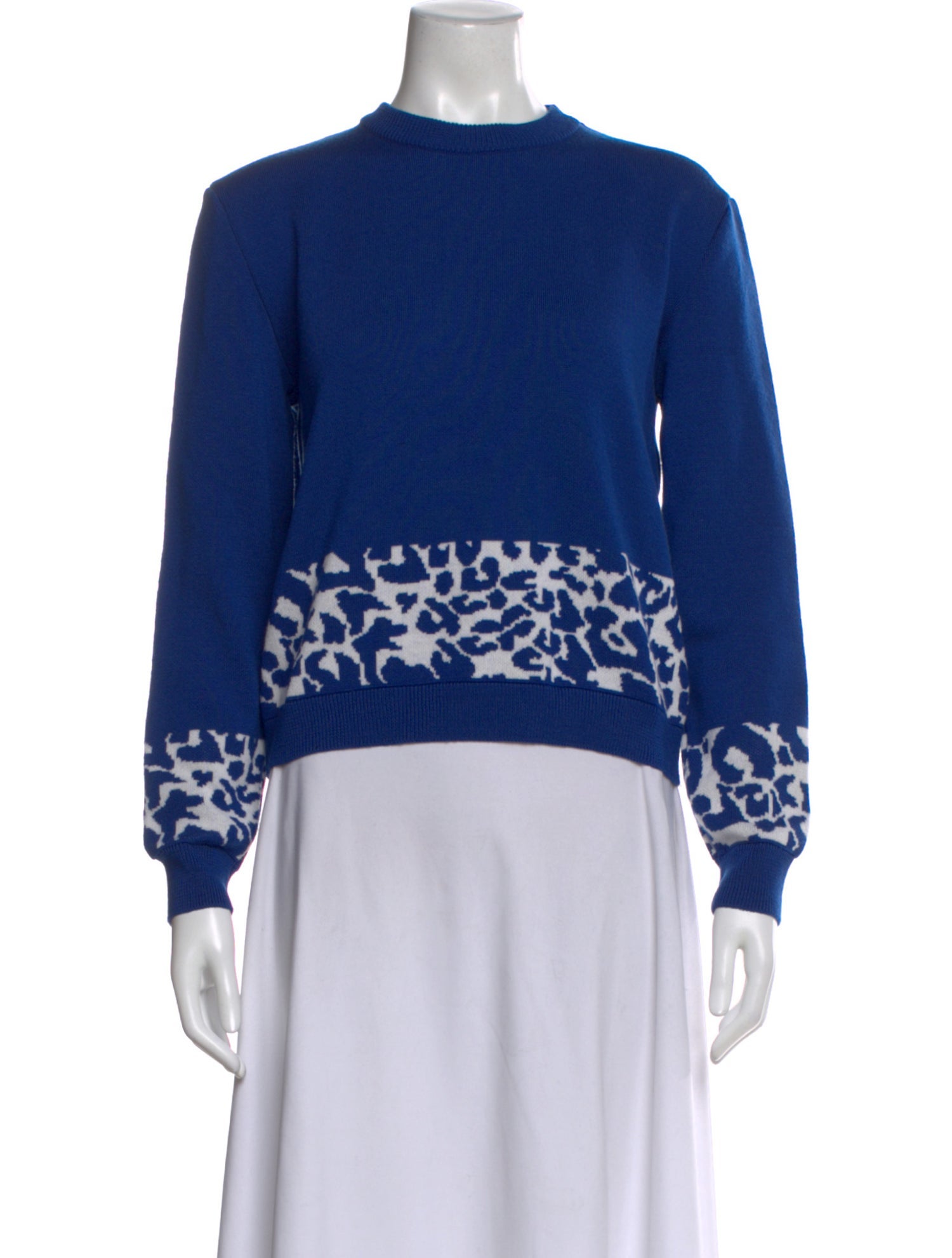 Marcell Von Berlin Virgin Wool Graphic Print Sweater