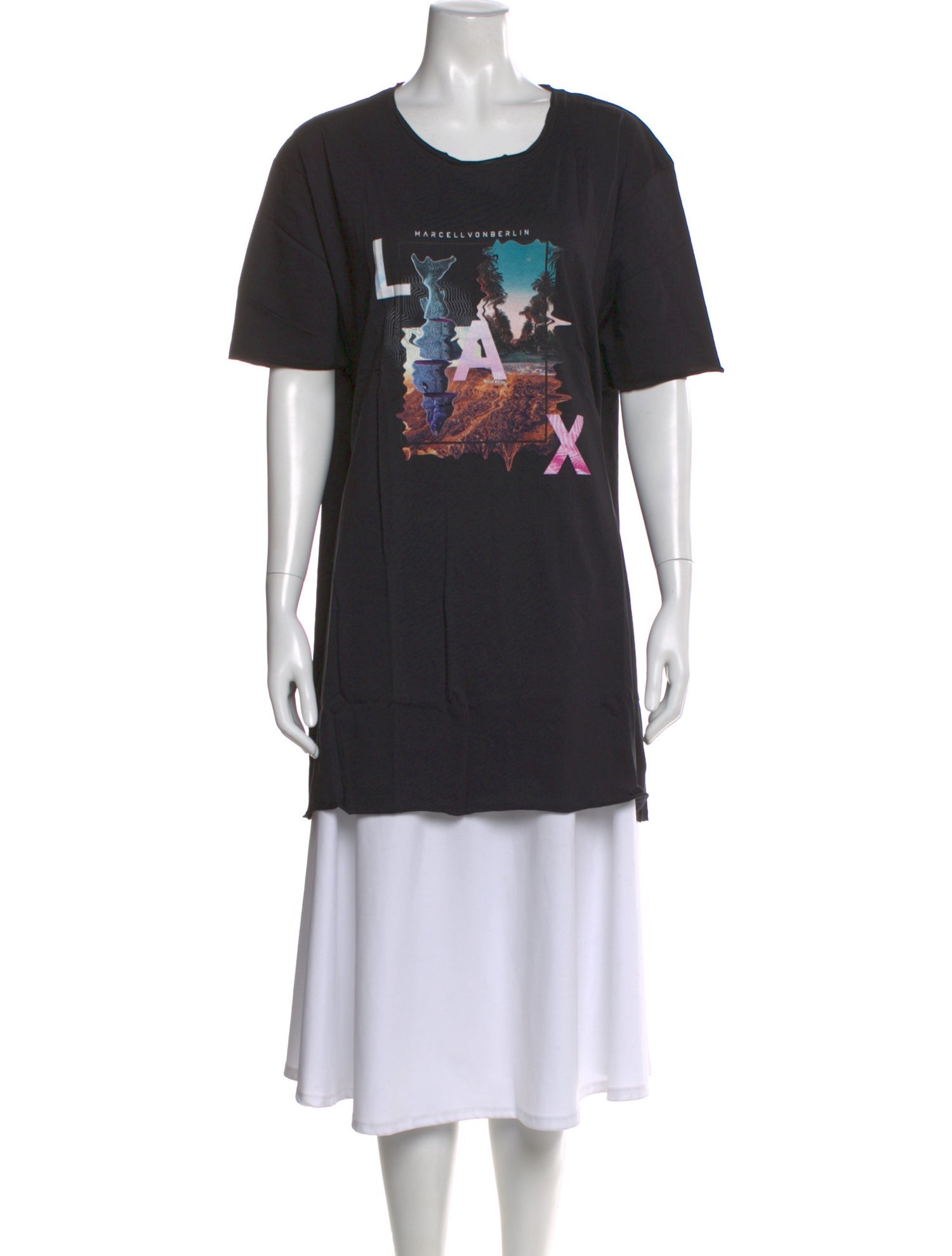 Marcell Von Berlin Graphic Print Crew Neck T-Shirt w/ Tags