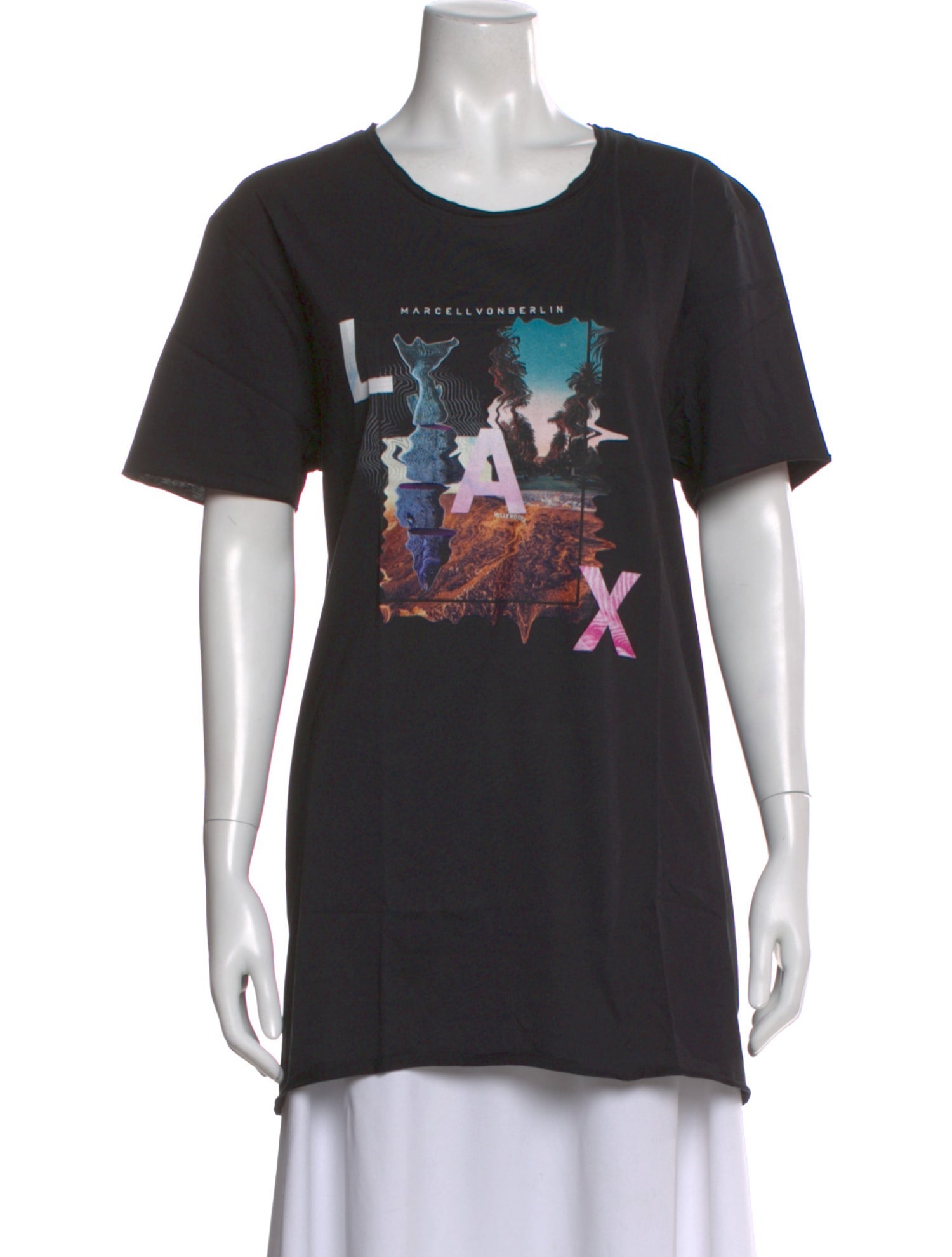 Marcell Von Berlin Graphic Print Crew Neck T-Shirt w/ Tags