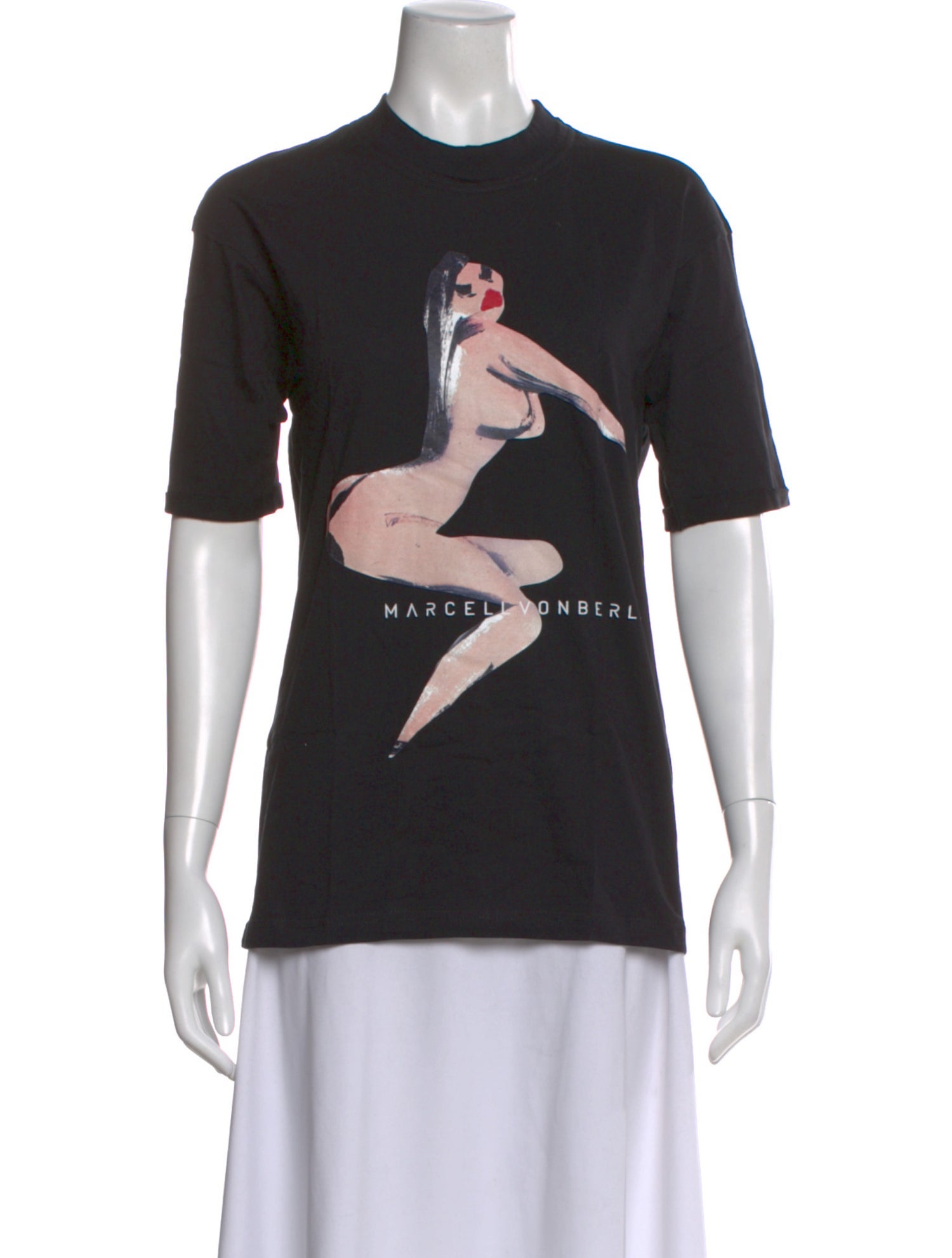 Marcell Von Berlin Graphic Print Crew Neck T-Shirt w/ Tags