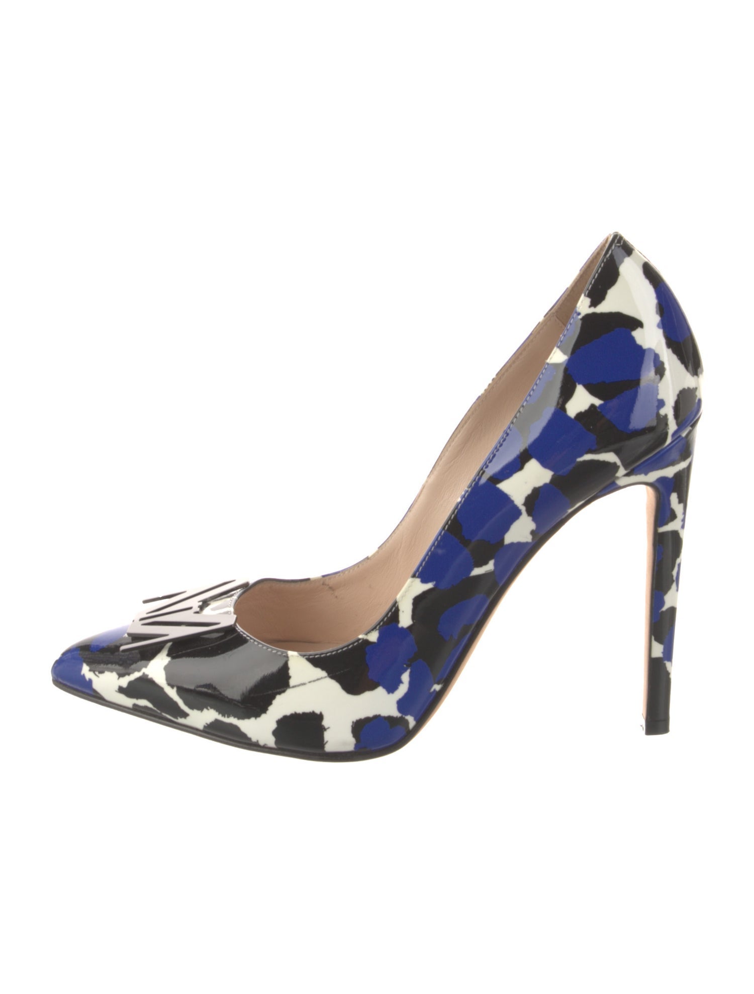 Marcell Von Berlin Patent Leather Animal Print Pumps