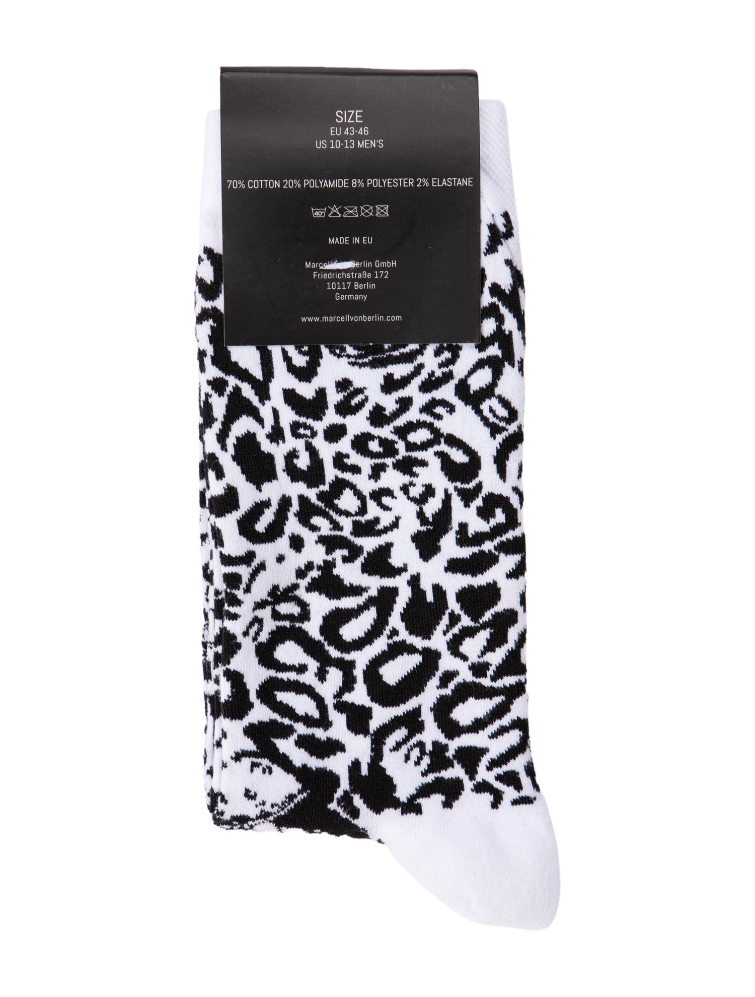 Marcell Von Berlin Printed Knit Socks w/Tags