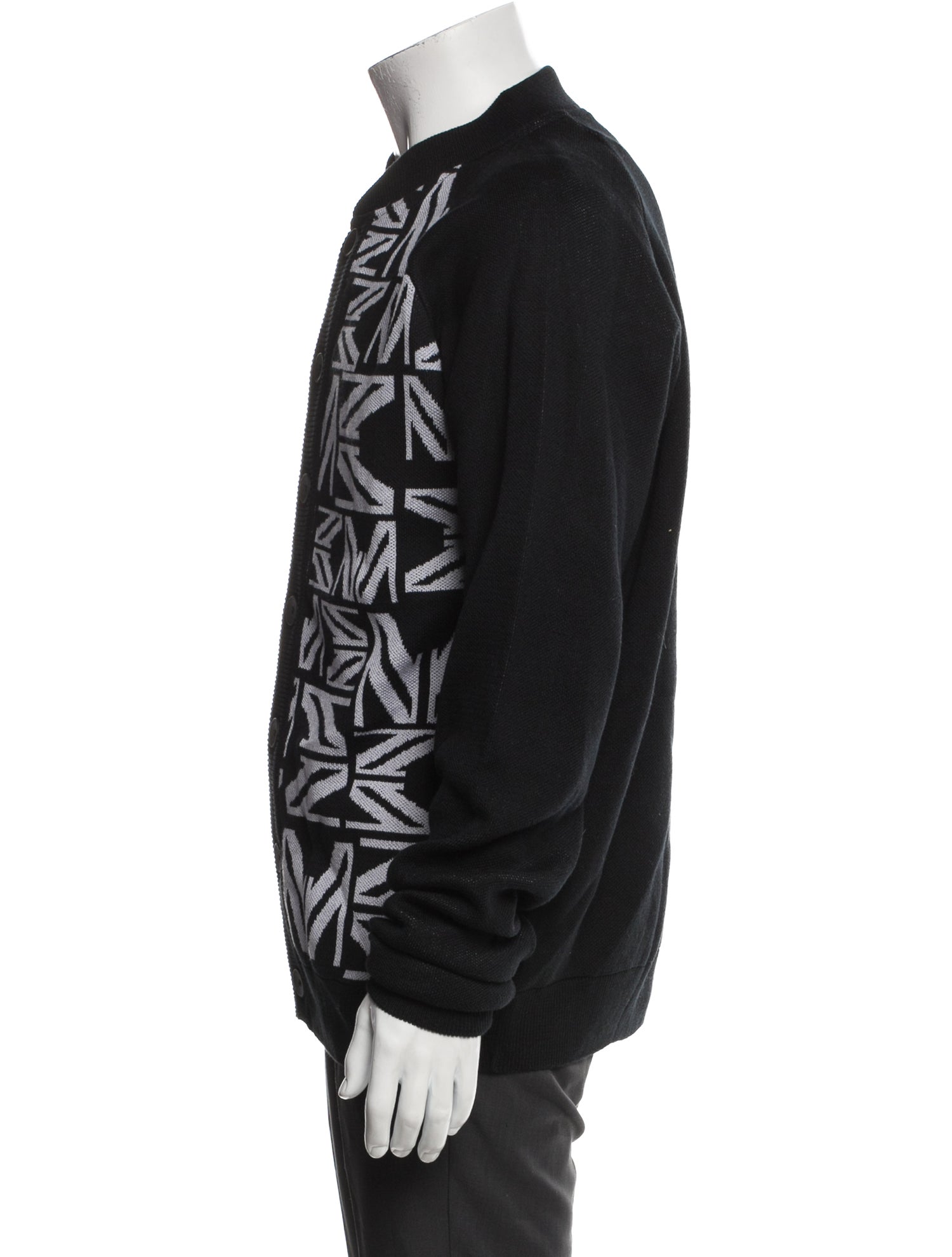 Marcell Von Berlin Graphic Print V-Neck Cardigan w/ Tags