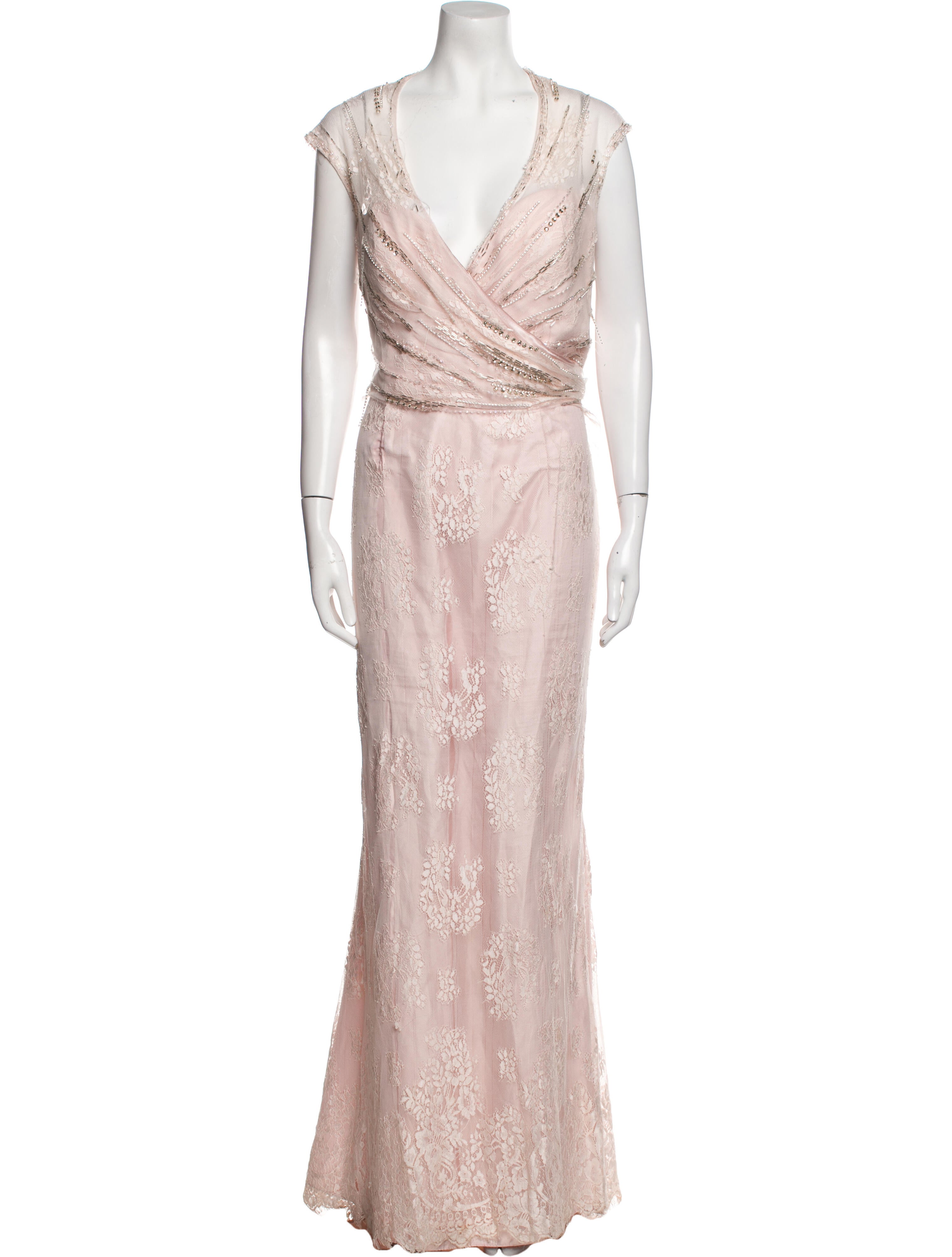 Mac Duggal Printed Long Dress