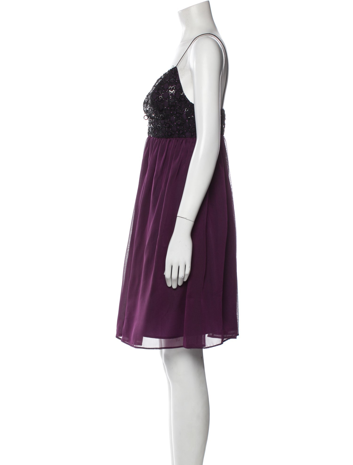 Mac Duggal Colorblock Pattern Mini Dress