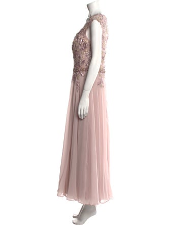 Mac Duggal V-Neck Long Dress