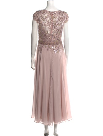 Mac Duggal V-Neck Long Dress