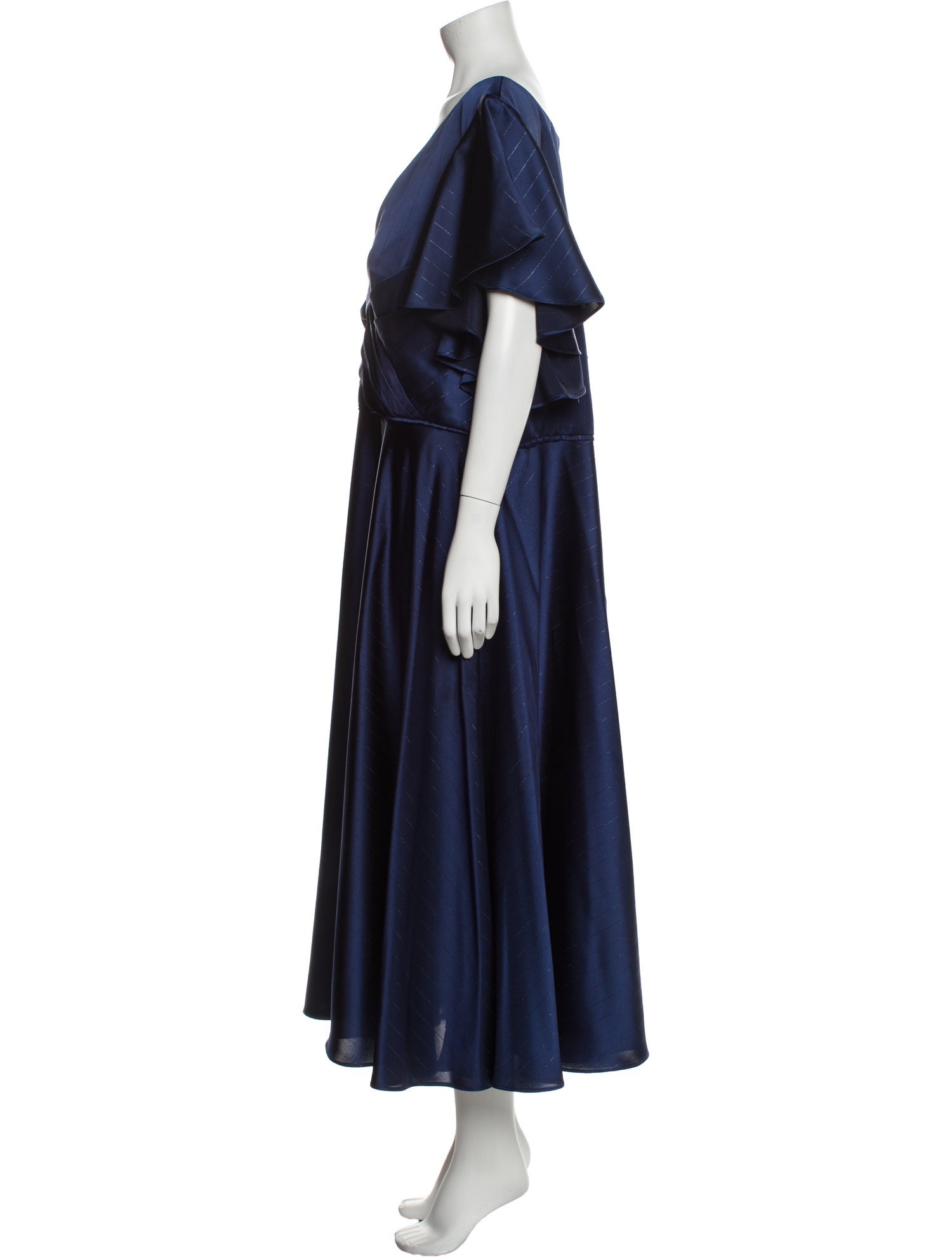 Mac Duggal V-Neck Long Dress