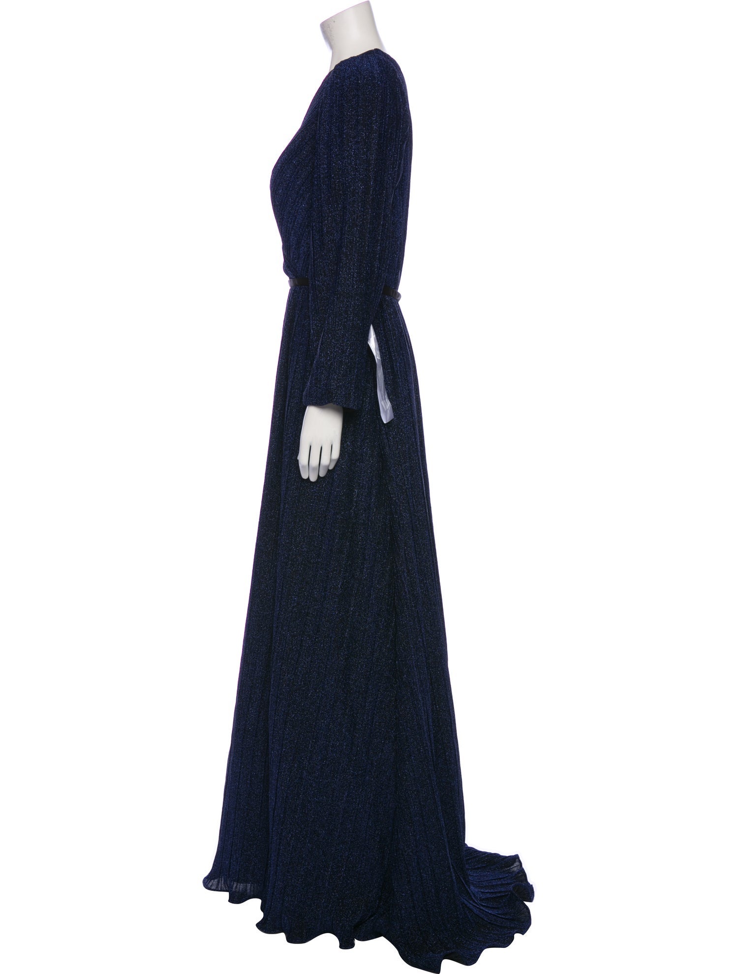 Mac Duggal Plunge Neckline Long Dress