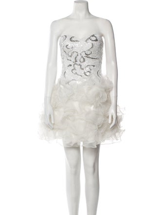 Mac Duggal Strapless Mini Dress