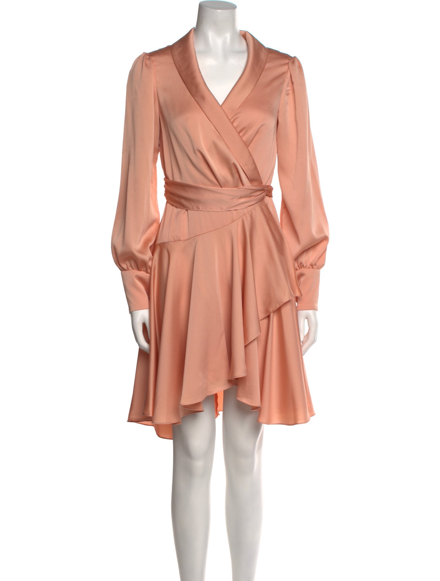 Mac Duggal V-Neck Knee-Length Dress w/ Tags