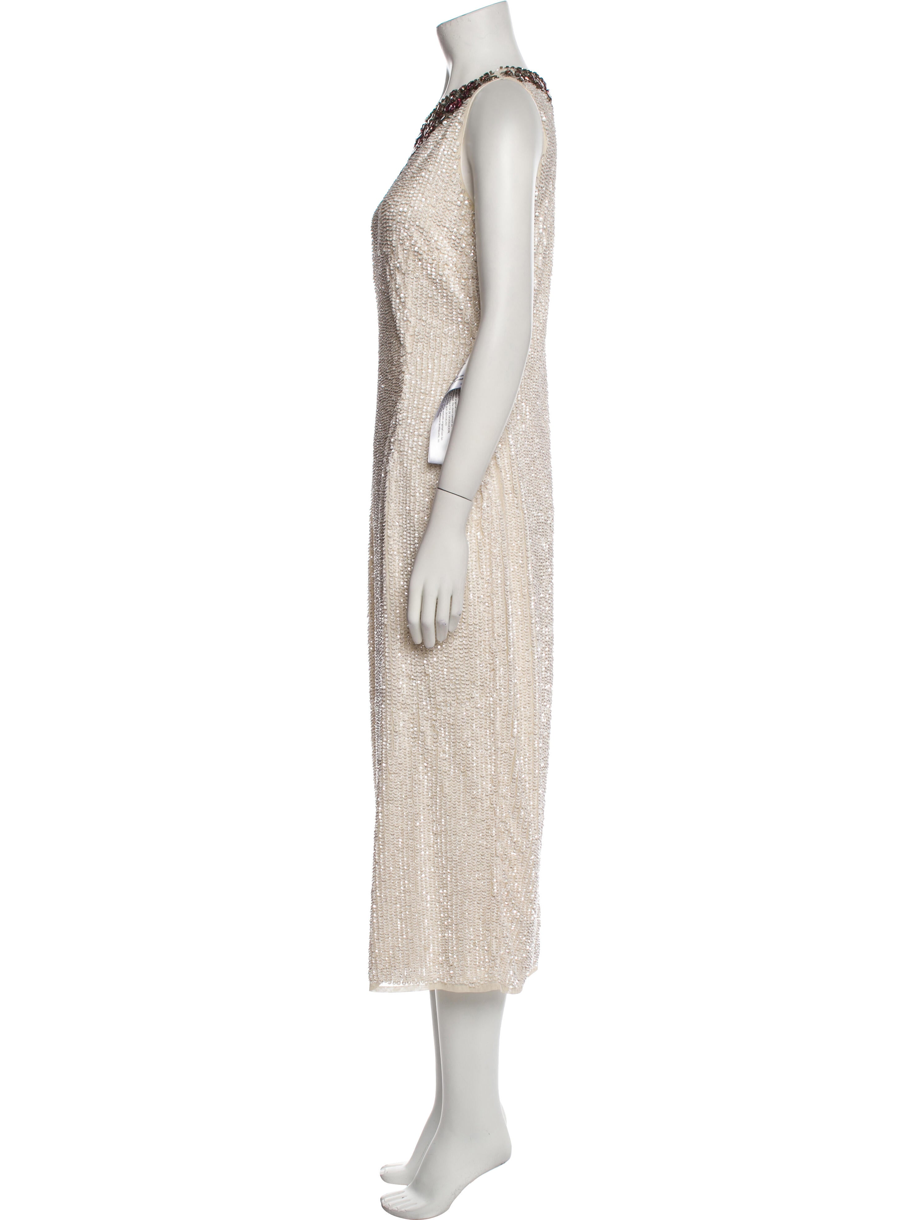 Mac Duggal Crew Neck Long Dress
