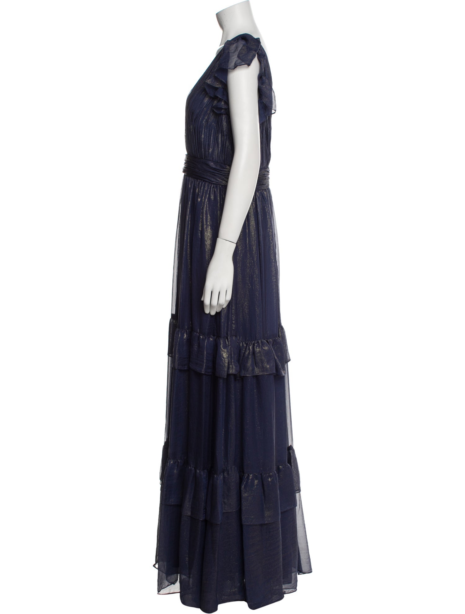 Mac Duggal V-Neck Long Dress