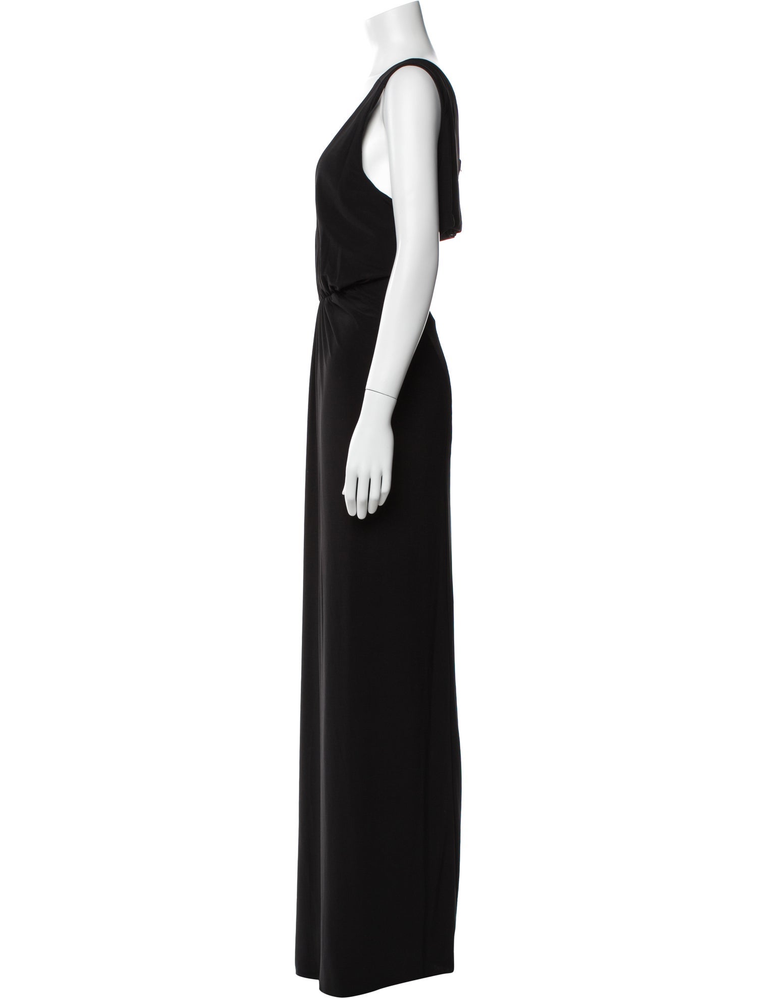 Mac Duggal Plunge Neckline Long Dress