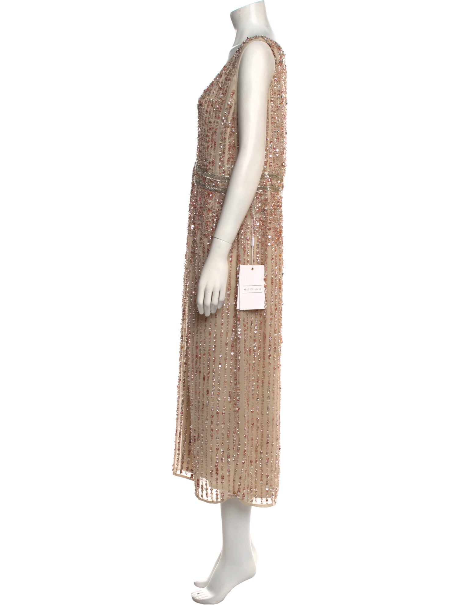 Mac Duggal V-Neck Long Dress