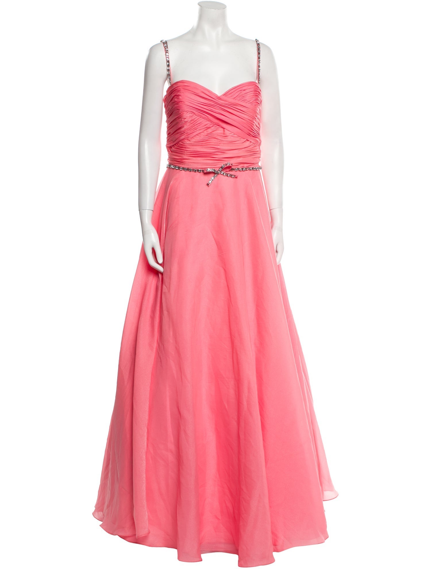 Mac Duggal Scoop Neck Long Dress