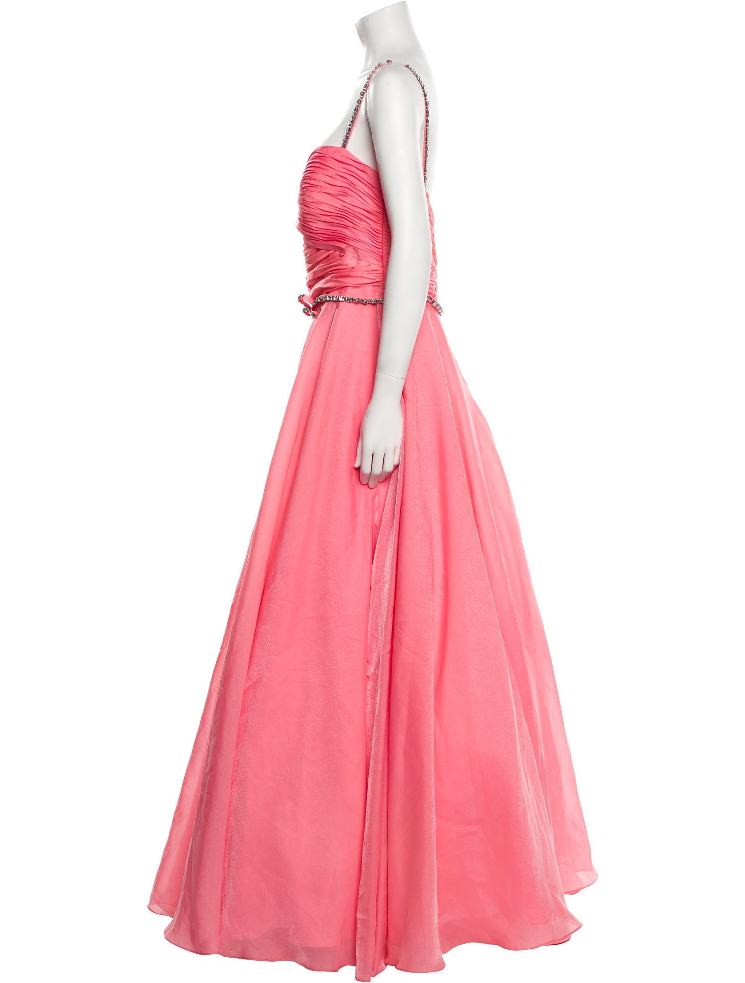 Mac Duggal Scoop Neck Long Dress