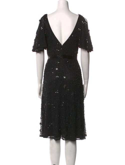 Mac Duggal V-Neck Midi Length Dress