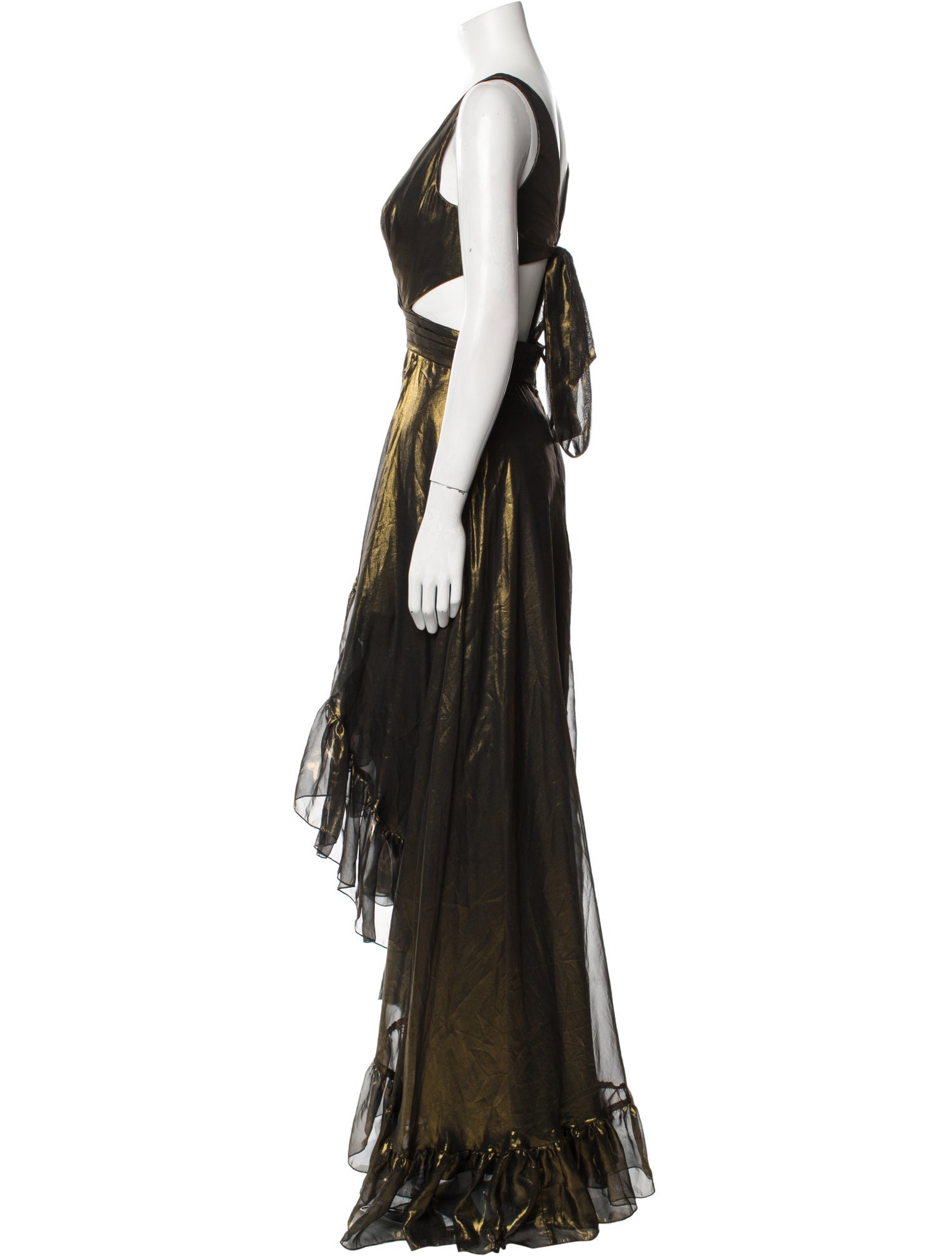 Mac Duggal Printed Long Dress