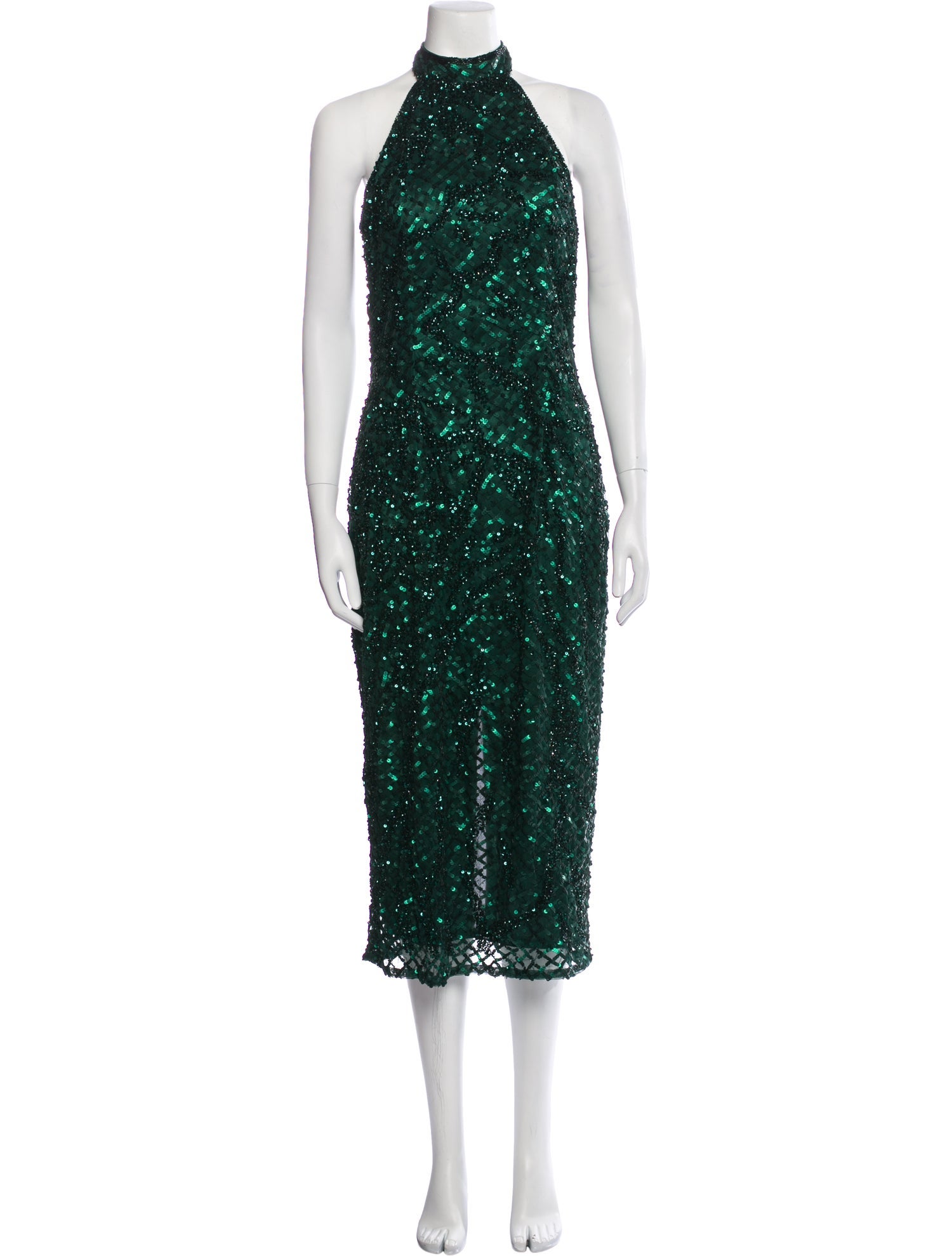 Mac Duggal Mock Neck Mini Dress