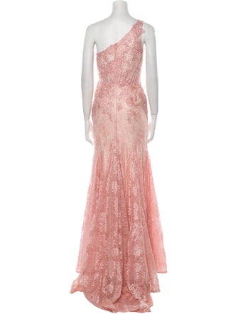 Mac Duggal Printed Long Dress