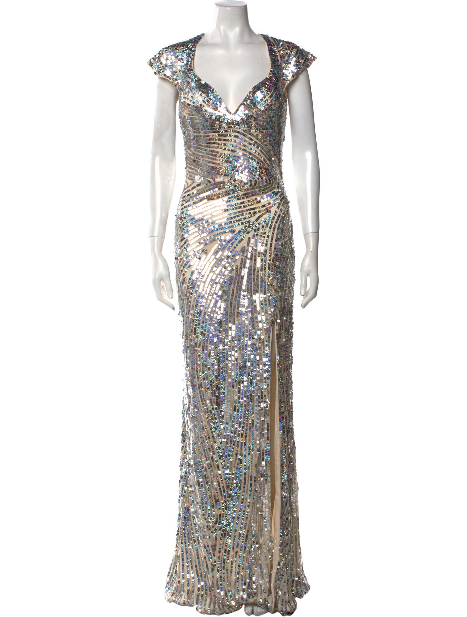 Mac Duggal Nylon Long Dress