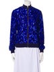 Mac Duggal Nylon Patterned Bomber Jacket