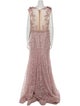 Mac Duggal Lace Pattern Long Dress