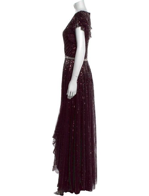 Mac Duggal V-Neck Long Dress