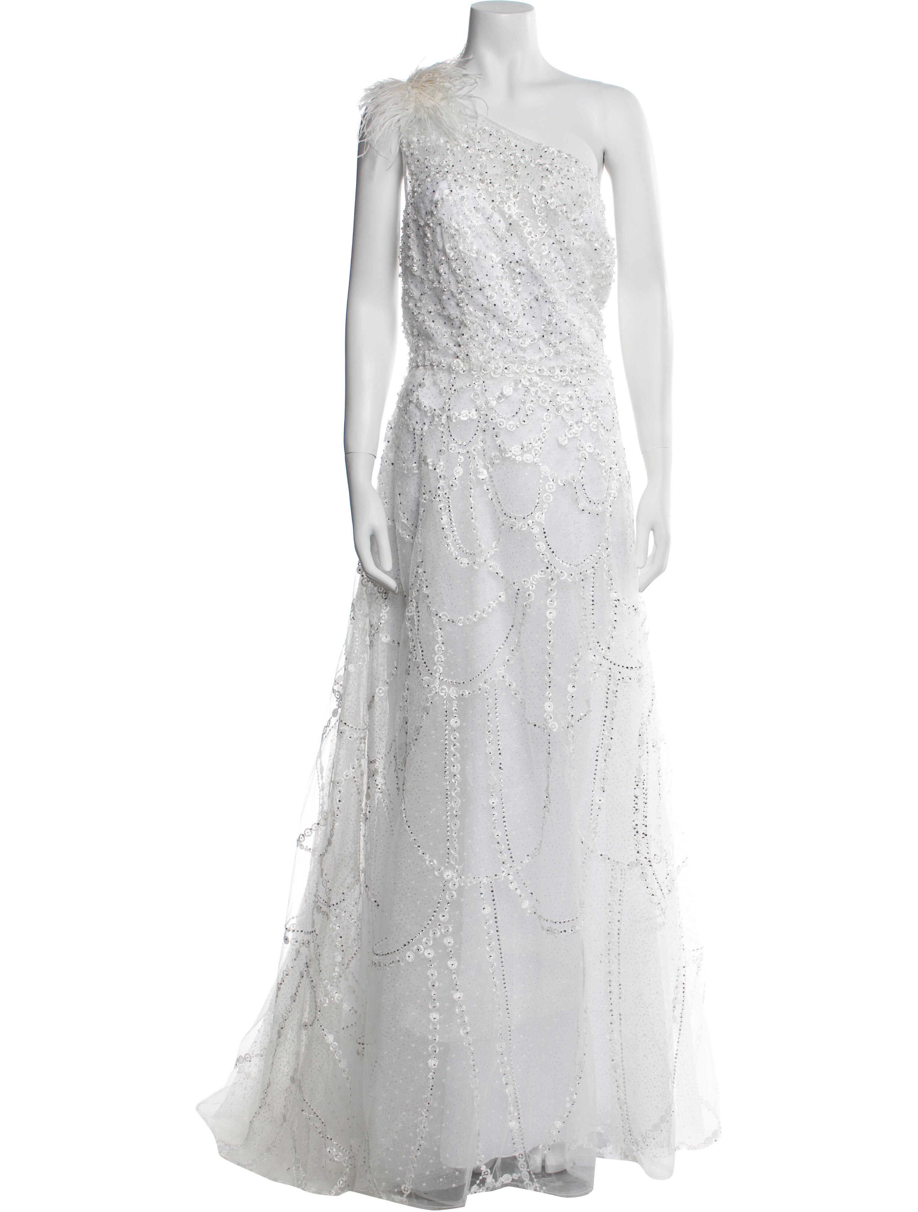 Mac Duggal One-Shoulder Long Dress w/ Tags