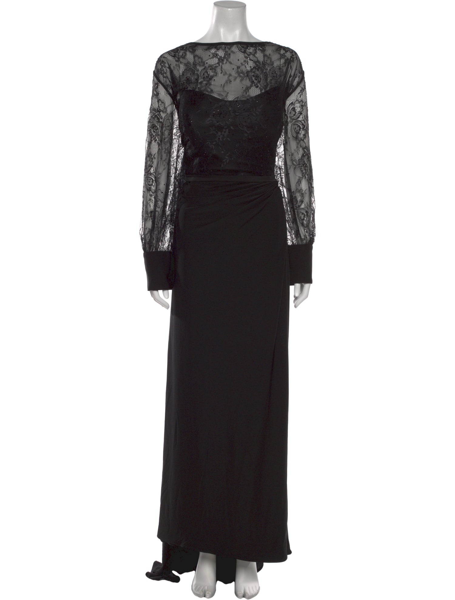 Mac Duggal Bateau Neckline Long Dress w/ Tags