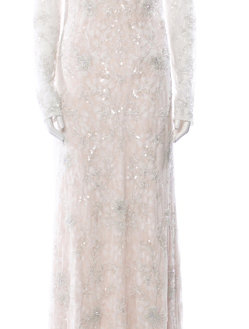 Mac Duggal Lace Pattern Long Dress