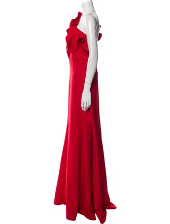 Mac Duggal One-Shoulder Long Dress