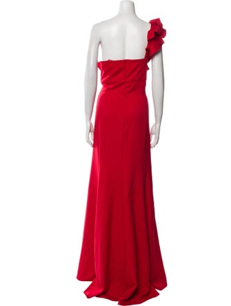 Mac Duggal One-Shoulder Long Dress