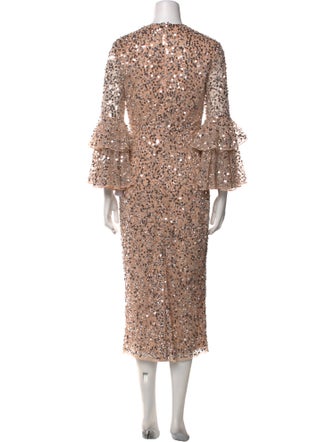 Mac Duggal Printed Long Dress