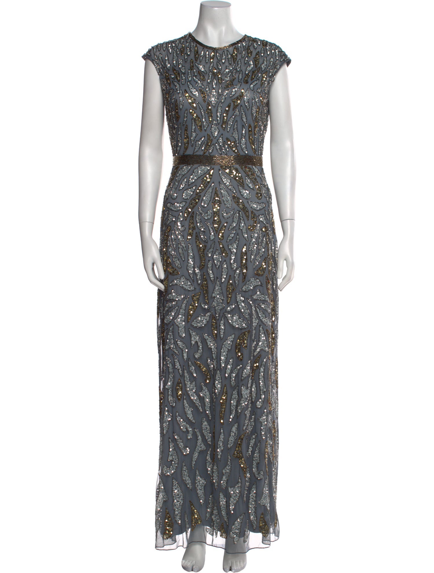 Mac Duggal Printed Long Dress w/ Tags