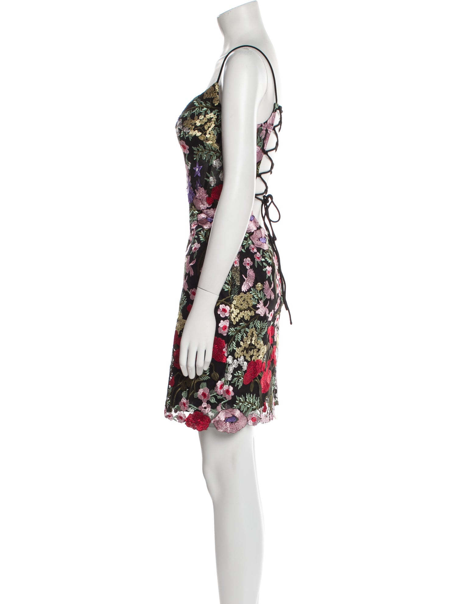 Mac Duggal Floral Print Mini Dress