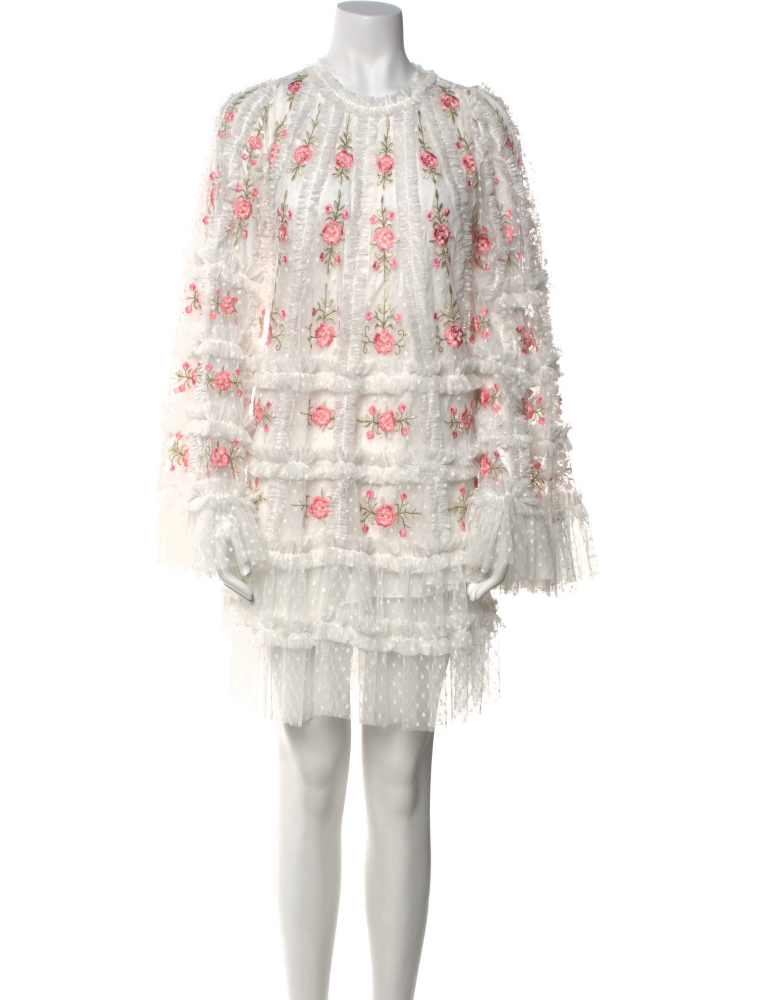 Mac Duggal Floral Print Mini Dress w/ Tags