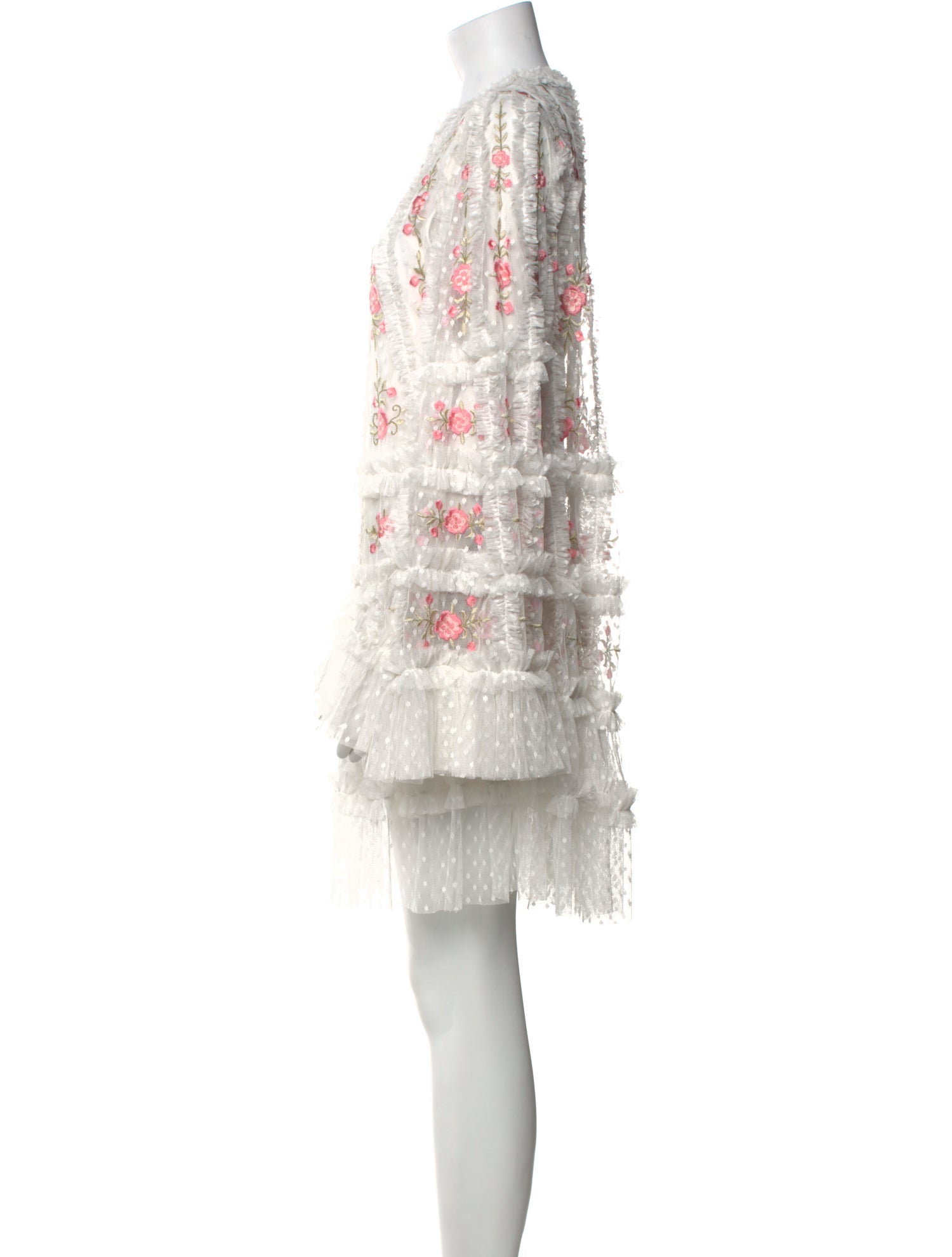 Mac Duggal Floral Print Mini Dress w/ Tags