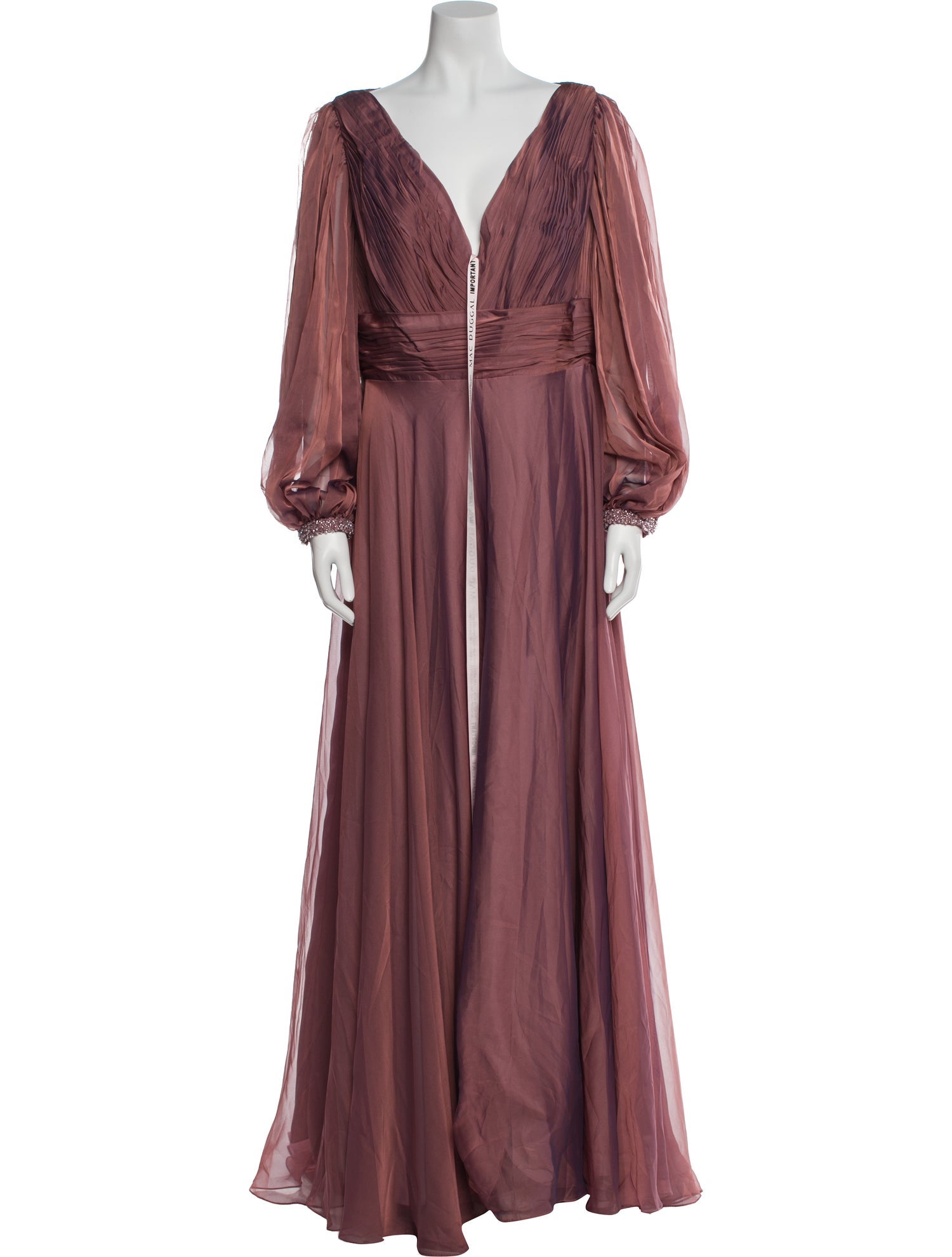 Mac Duggal V-Neck Long Dress w/ Tags