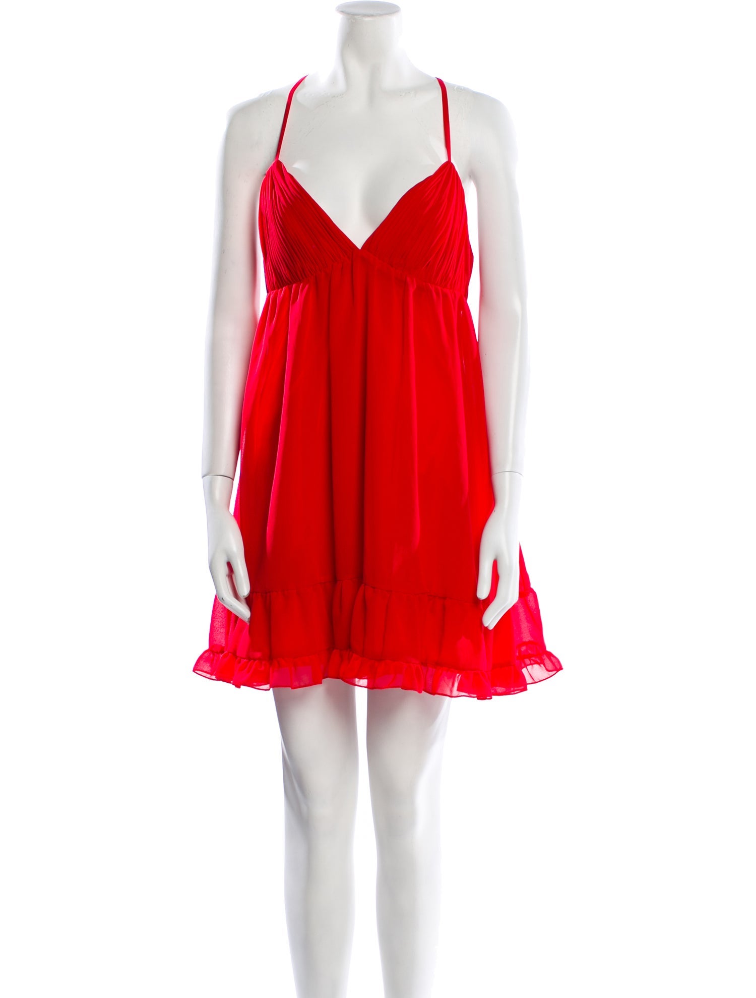 Mac Duggal V-Neck Mini Dress