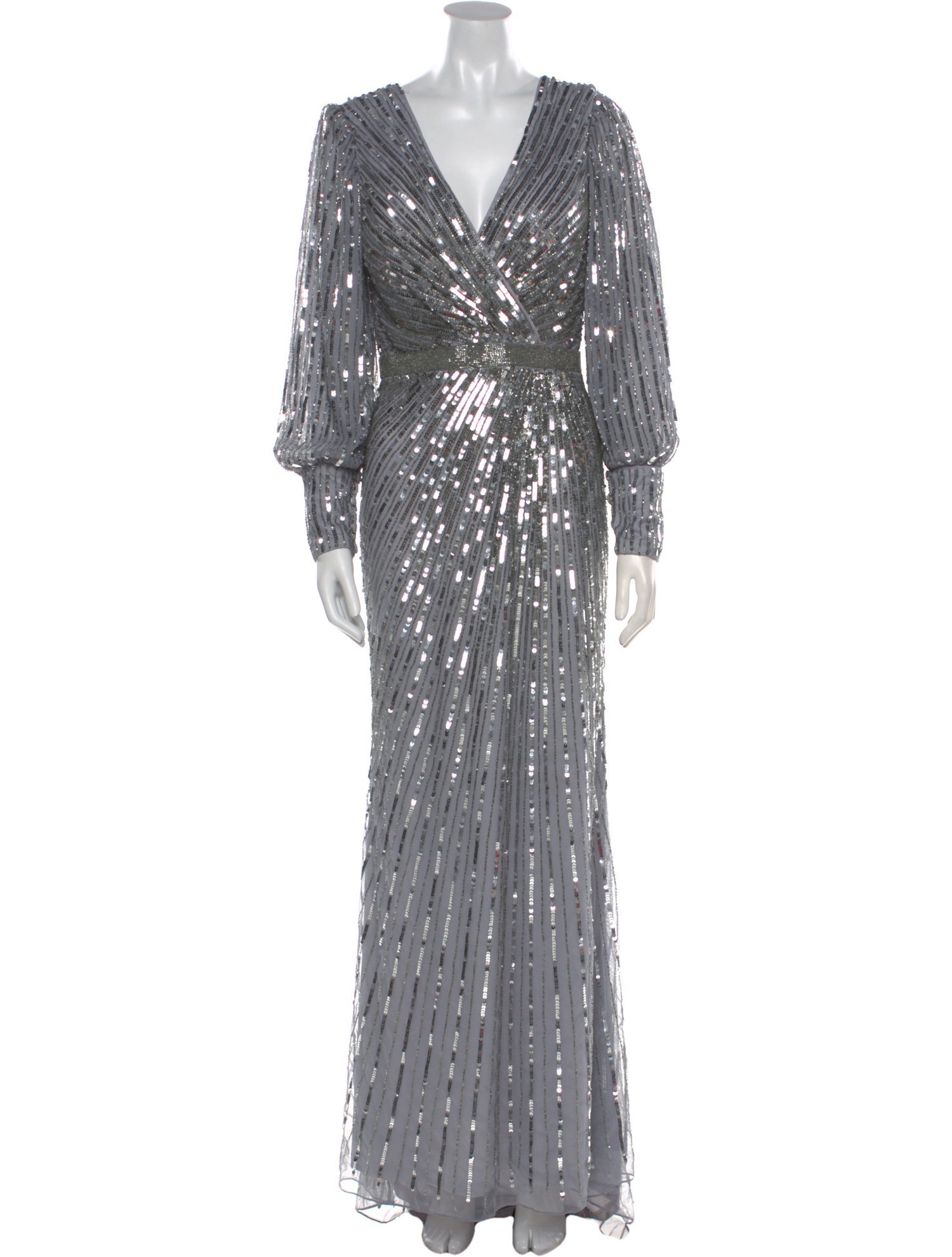 Mac Duggal Patterned Long Dress
