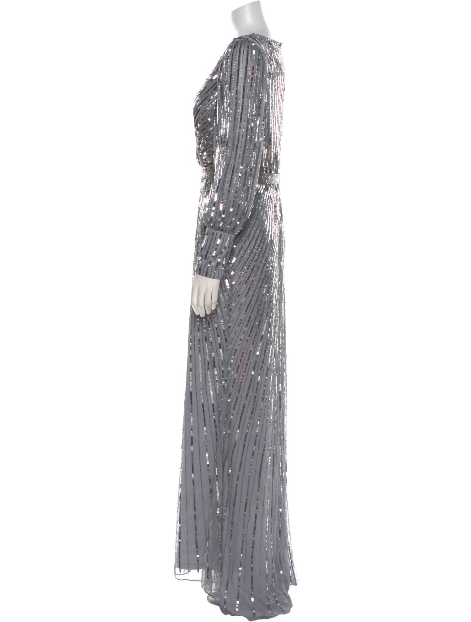 Mac Duggal Patterned Long Dress