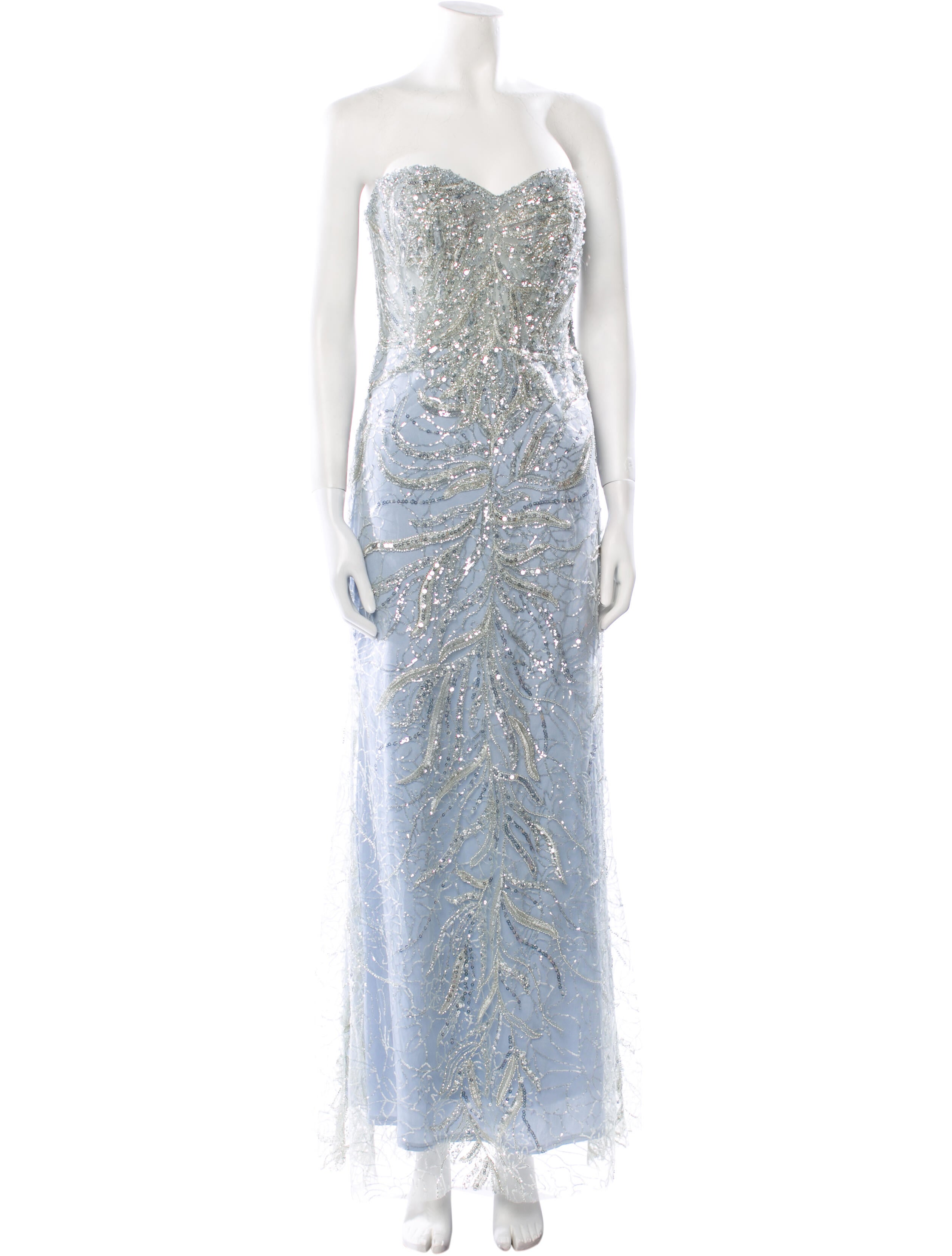 Mac Duggal Strapless Long Dress w/ Tags