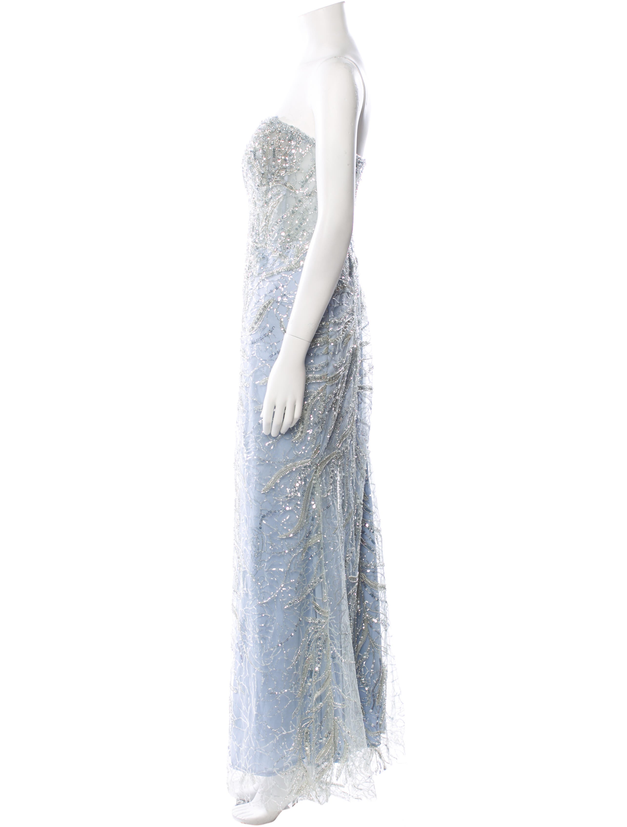 Mac Duggal Strapless Long Dress w/ Tags