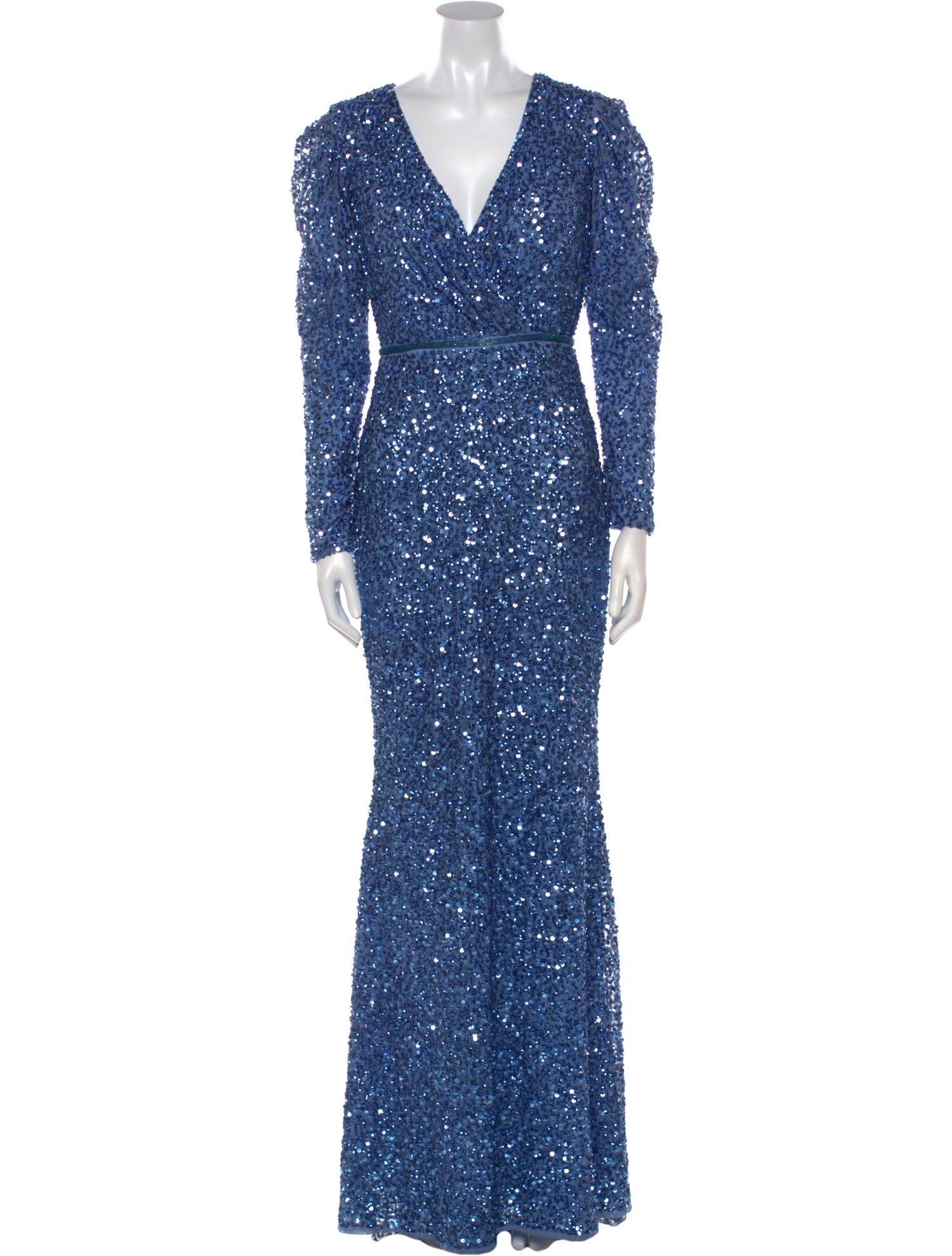 Mac Duggal Patterned Long Dress w/ Tags